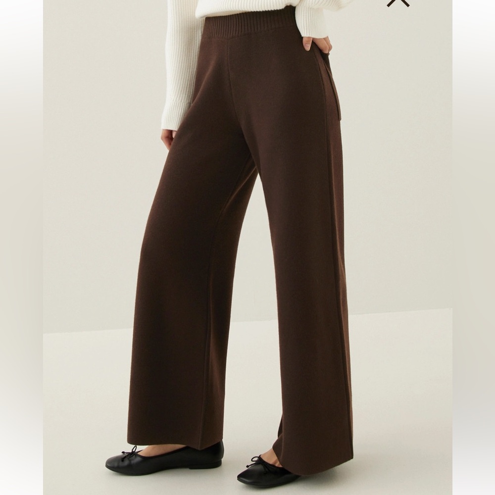 Knit Flare Pants- Love Bonito